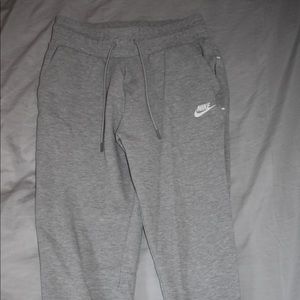 Grey Nike sweatpants